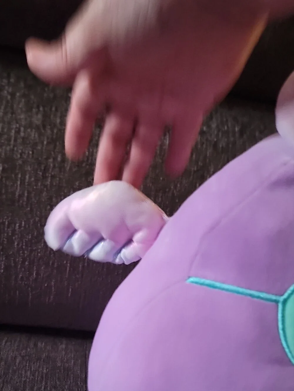 Squishmallows Purple Unicorn Plush with Mint Sleep Mask